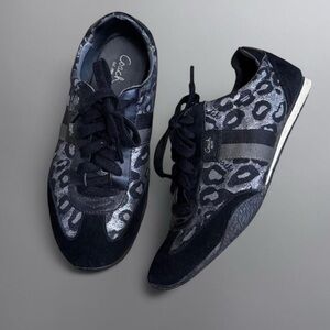 COACH Vintage Y2K Leopard Silver/Black Sneakers